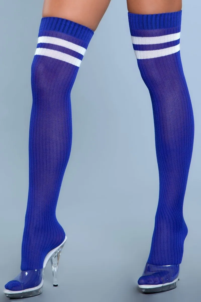 Going Pro Thigh Highs Blue