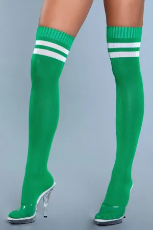 Going Pro Thigh Highs Green