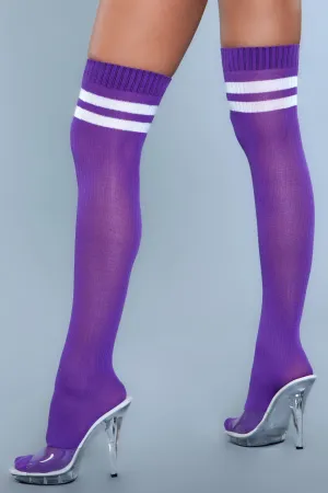 Going Pro Thigh Highs Purple