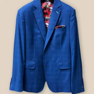 Guabello SPACE Blue Self Plaid Suit