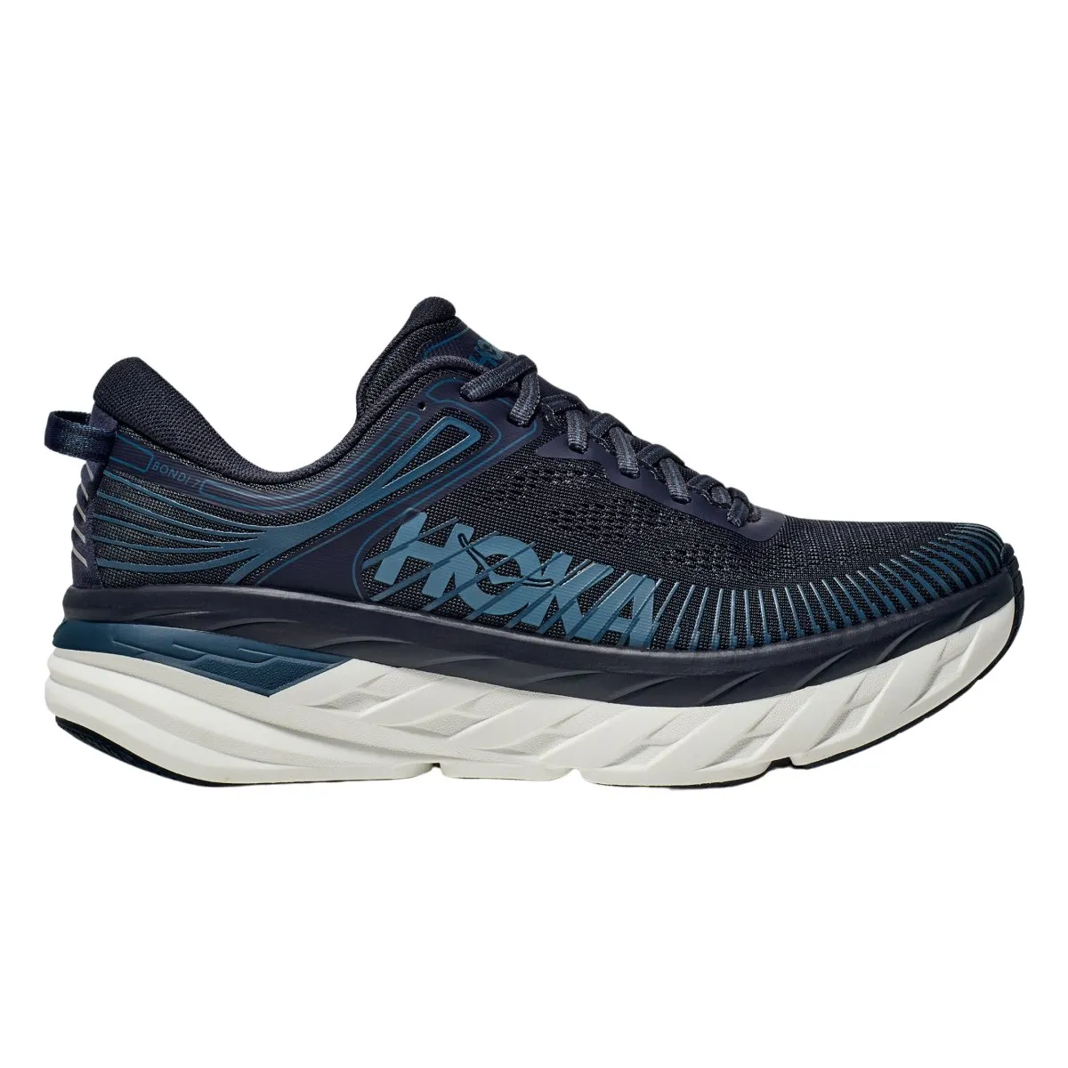 Hoka One One Men's Bondi 7 Outerspace/White