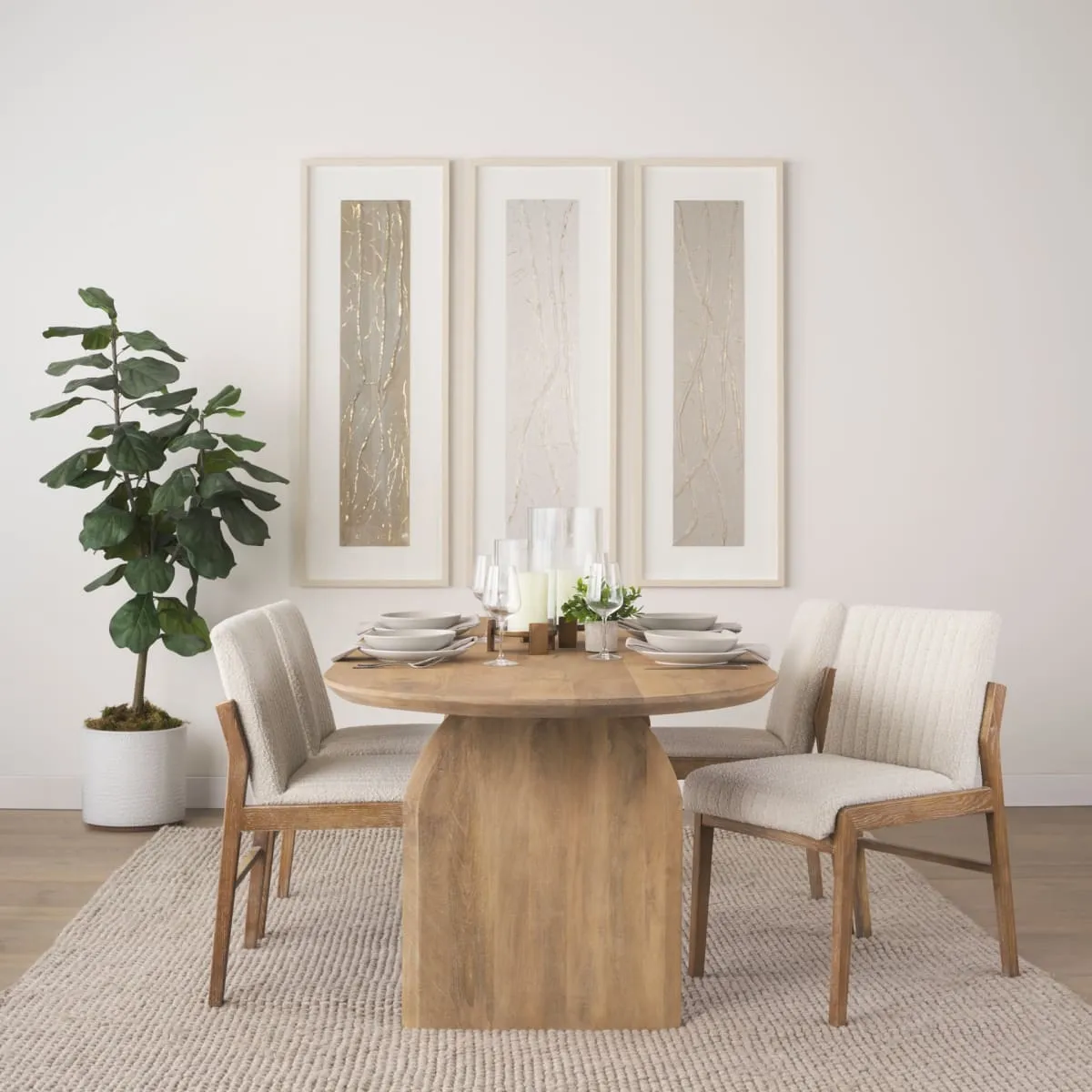 Isla Dining Table Oval | Light Brown