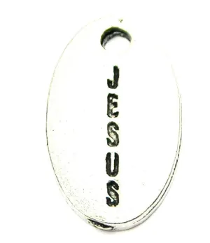 Jesus Letters Going Down Genuine American Pewter Charm