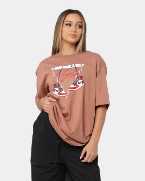 Jordan Women's Jordan Flight Graphic Oversized T-Shirt Mineral Clay