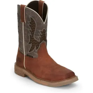 Justin Men's Bolt 11" Nano Comp Toe Western Work Boot -Brown- SE4111