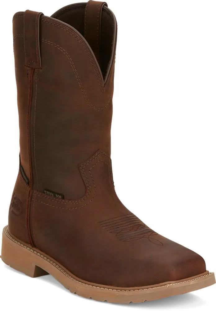 Justin Men's Buster Pecan Water Buffalo Boots SE3101