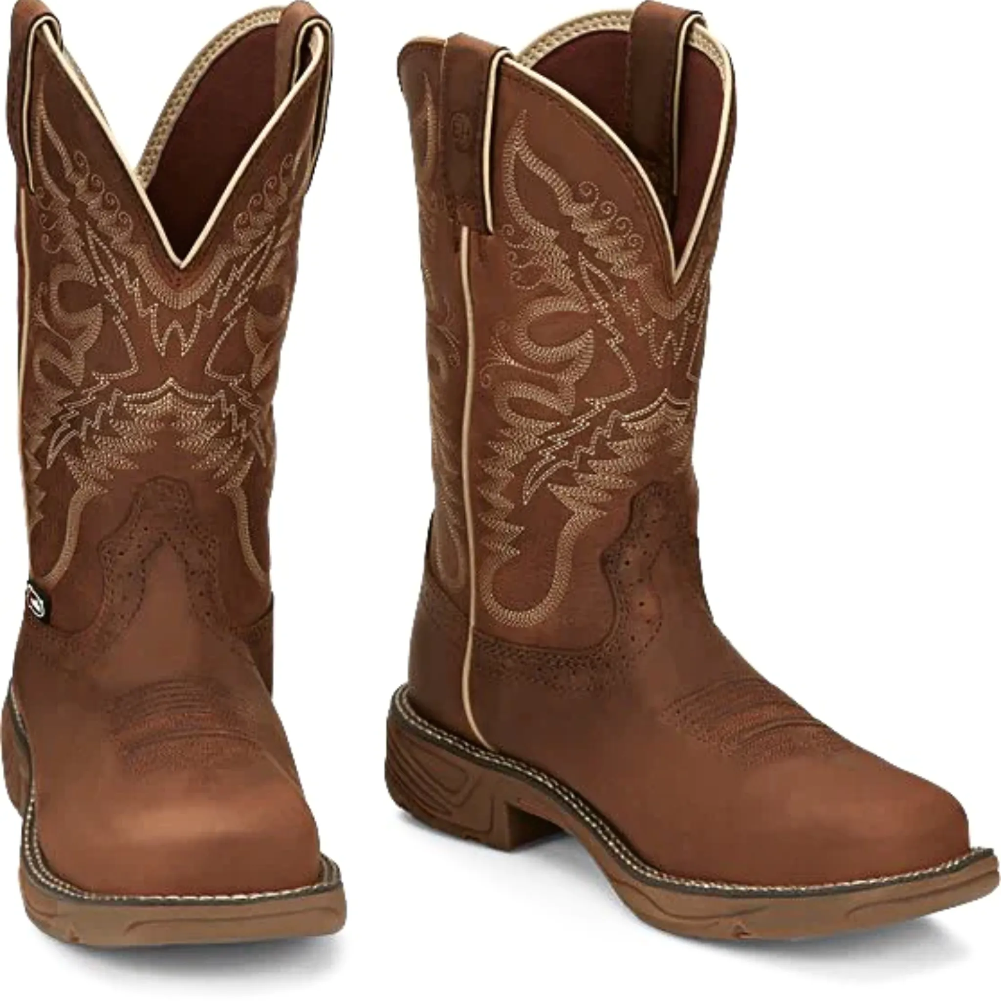 JUSTIN WOMEN'S RUSH WATERPROOF WESTERN WORK BOOT - SE4353