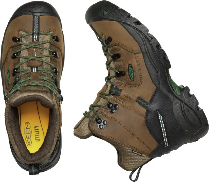 'Keen Utility' Men's 6" Pittsburgh Energy EH WP Soft Toe - Cascade Brown / Greener Pastures