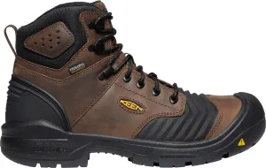 'Keen Utility' Men's 6" Portland Bellows Flex WP Carbon Toe - Dark Earth / Black