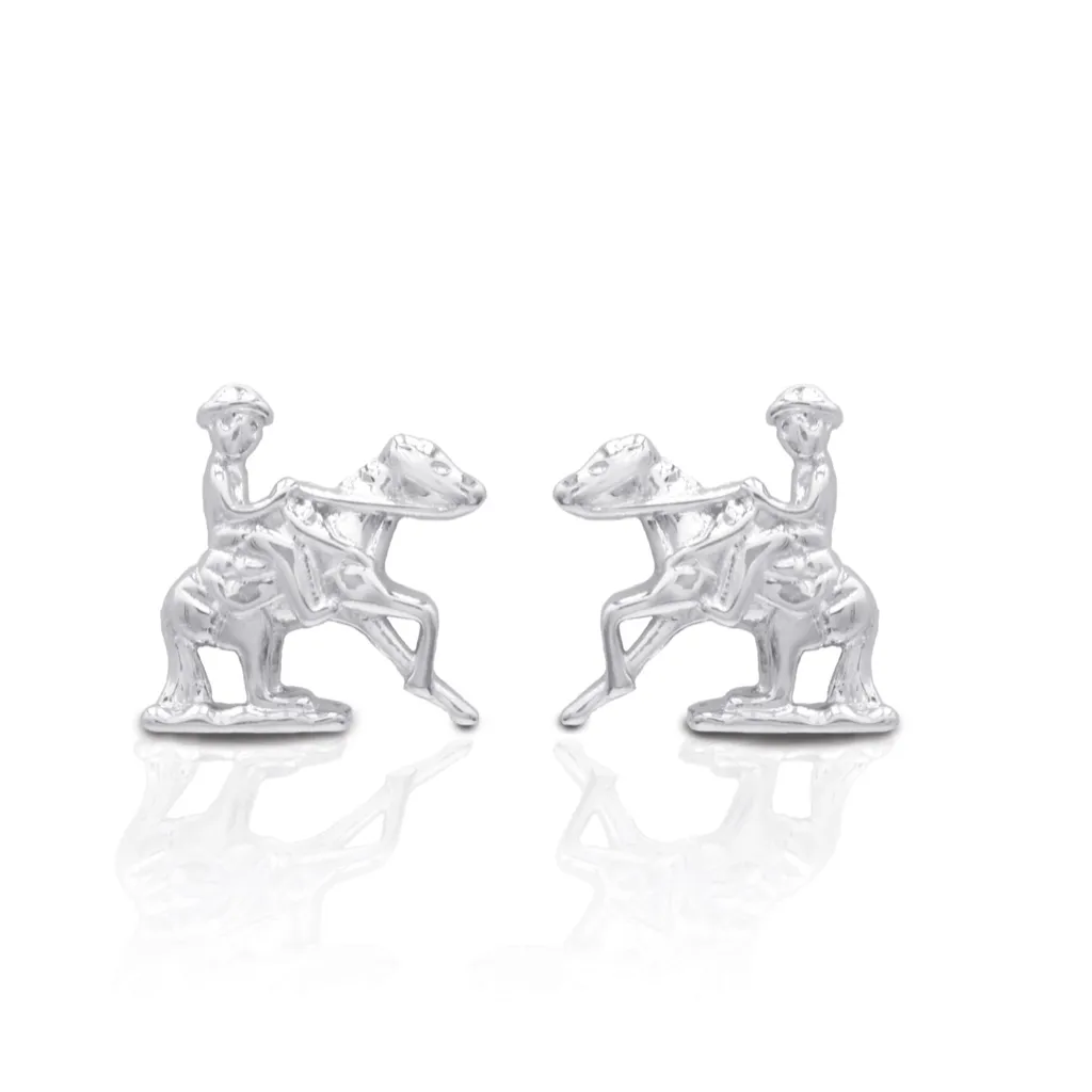 Kelly Herd Reining Horse Sterling Earrings