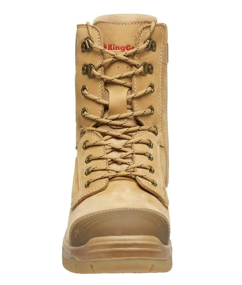 KingGee Phoenix Nubuck Met Safety Work Boot Wheat K27800