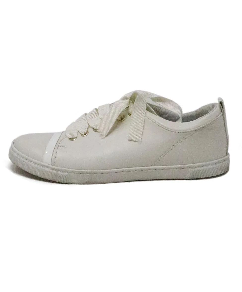 Lanvin White Leather Sneakers sz 8