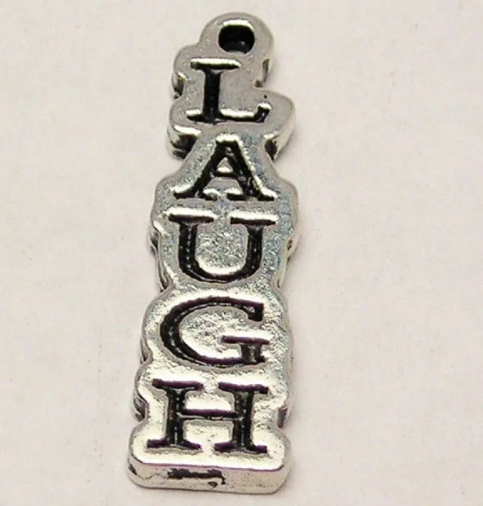 Laugh Going Down Genuine American Pewter Charm