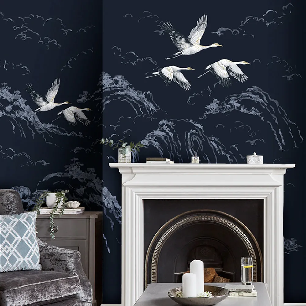 Laura Ashley Animalia Mural 3m x 2.8m Midnight 115276