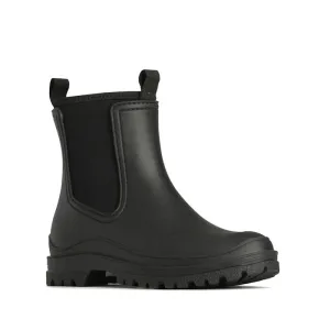 Los Cabos Amelia Black Ankle Rain Boot Waterproof