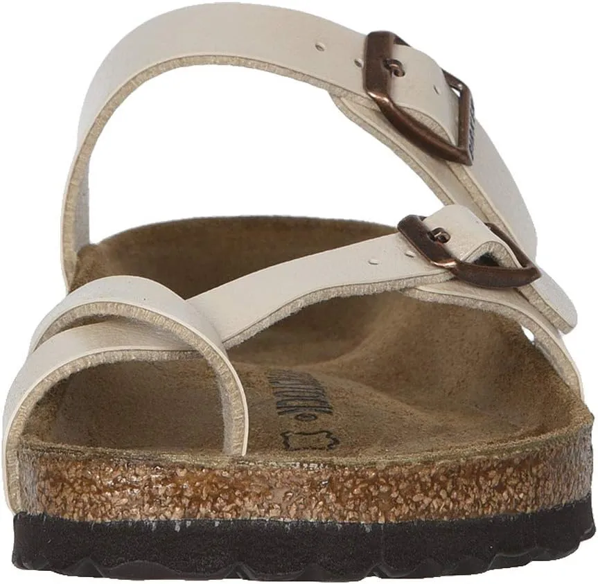 Mayari Birko-Flor Flat Sandals - Graceful Birkenstock, Antique Lace Birko-Flor