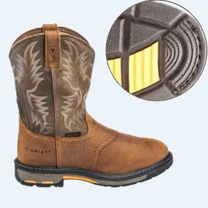 Men's Ariat WorkHog Pull On Round Toe Work Boots