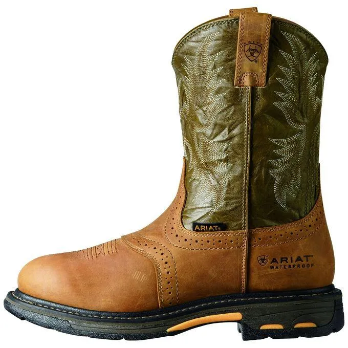 Men's Ariat WorkHog Pull On Round Toe Work Boots