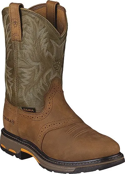 Men's Ariat WorkHog Pull On Round Toe Work Boots