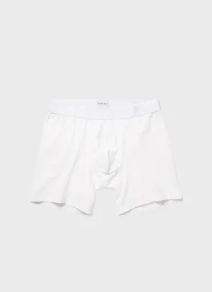 Men's Stretch Cotton Boxer Briefs in White