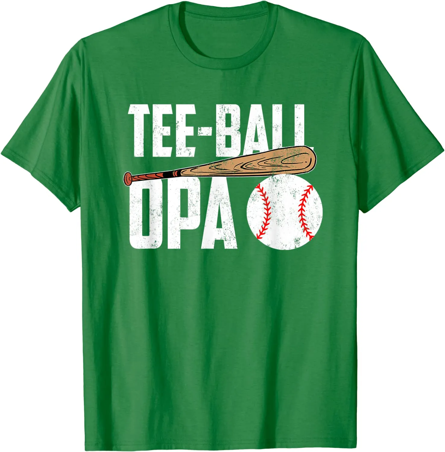 Mens Tee Ball Opa Vintage Ball Funny Tball Opa Baseball T-Shirt