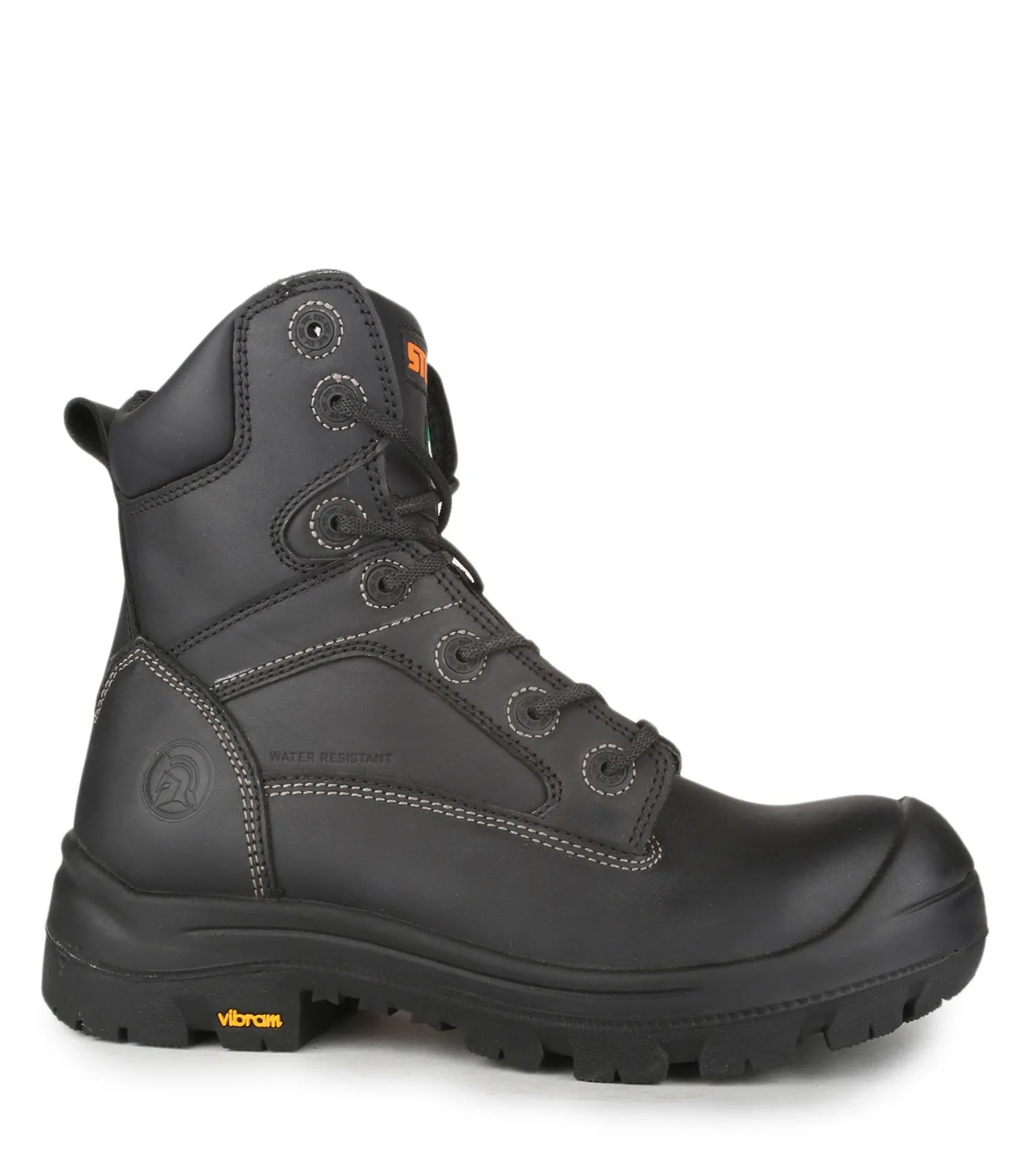 Morgan, Black | 8" Leather Work Boots | Vibram TC4  Outsole