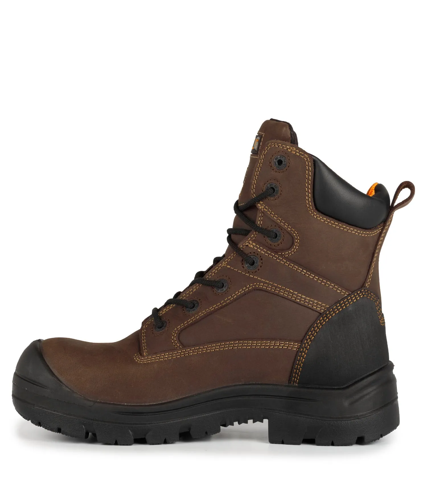 Morgan, Brown | 8" Leather Work Boots | Vibram TC4  Outsole