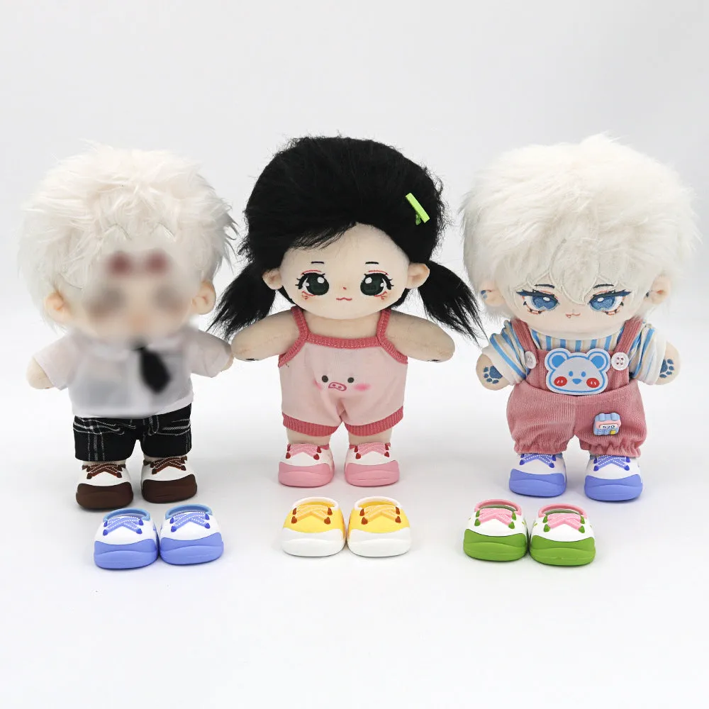 niannyyhouse 20cm Plush Doll Animal Print Shoes Length 4.9cm 8in Stuffed Toy Dressup Gift