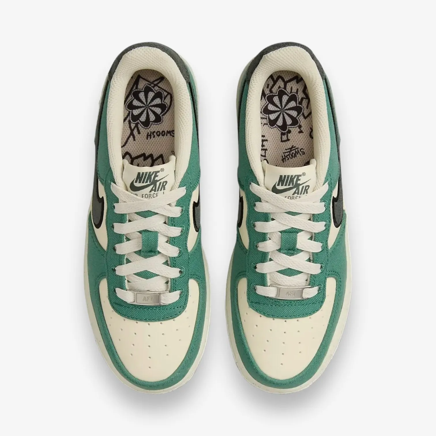 Nike Air Force 1 LV8 3 GS Coconut Milk Vintage Green FN4731-100 Grade School