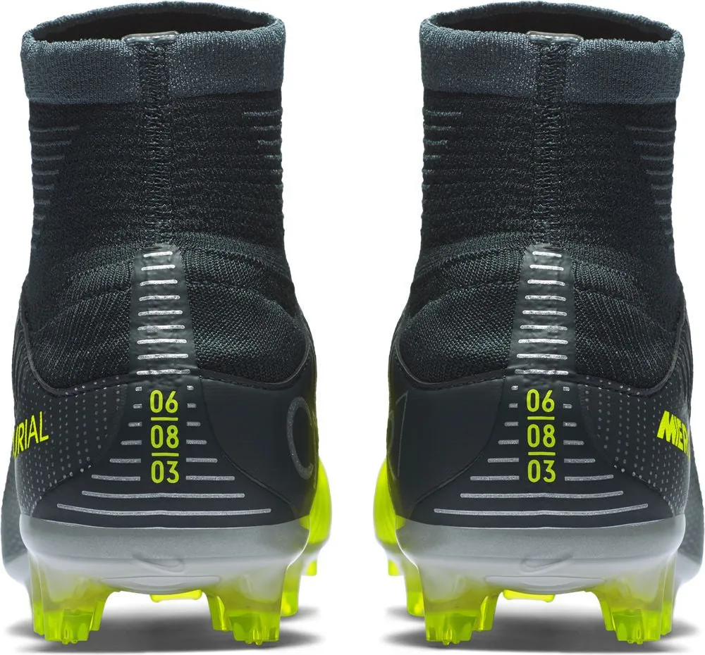 Nike Mercurial Veloce III Dynamic Fit CR7 FG Soccer Boots - Seaweed/Volt