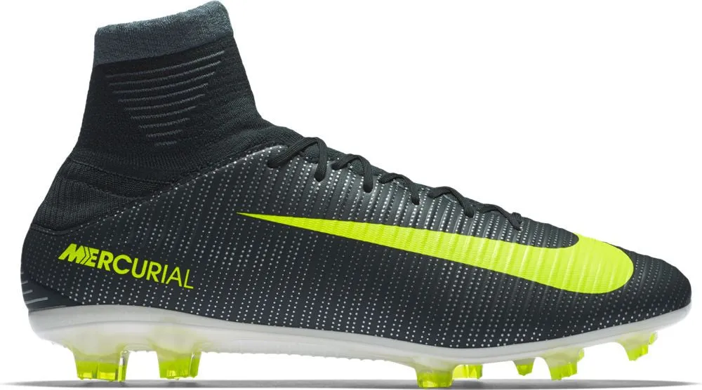 Nike Mercurial Veloce III Dynamic Fit CR7 FG Soccer Boots - Seaweed/Volt