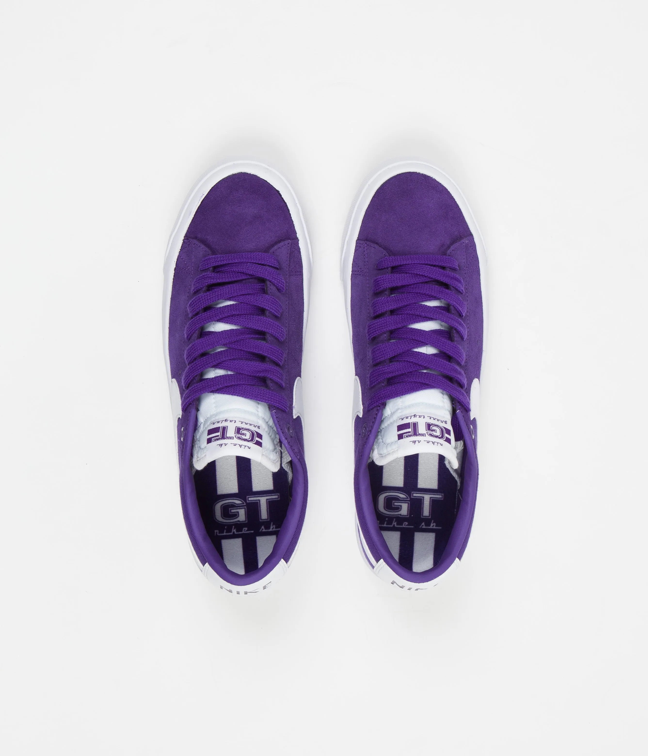 Nike SB Blazer Low Pro GT Shoes - Court Purple / White - Court Purple - White