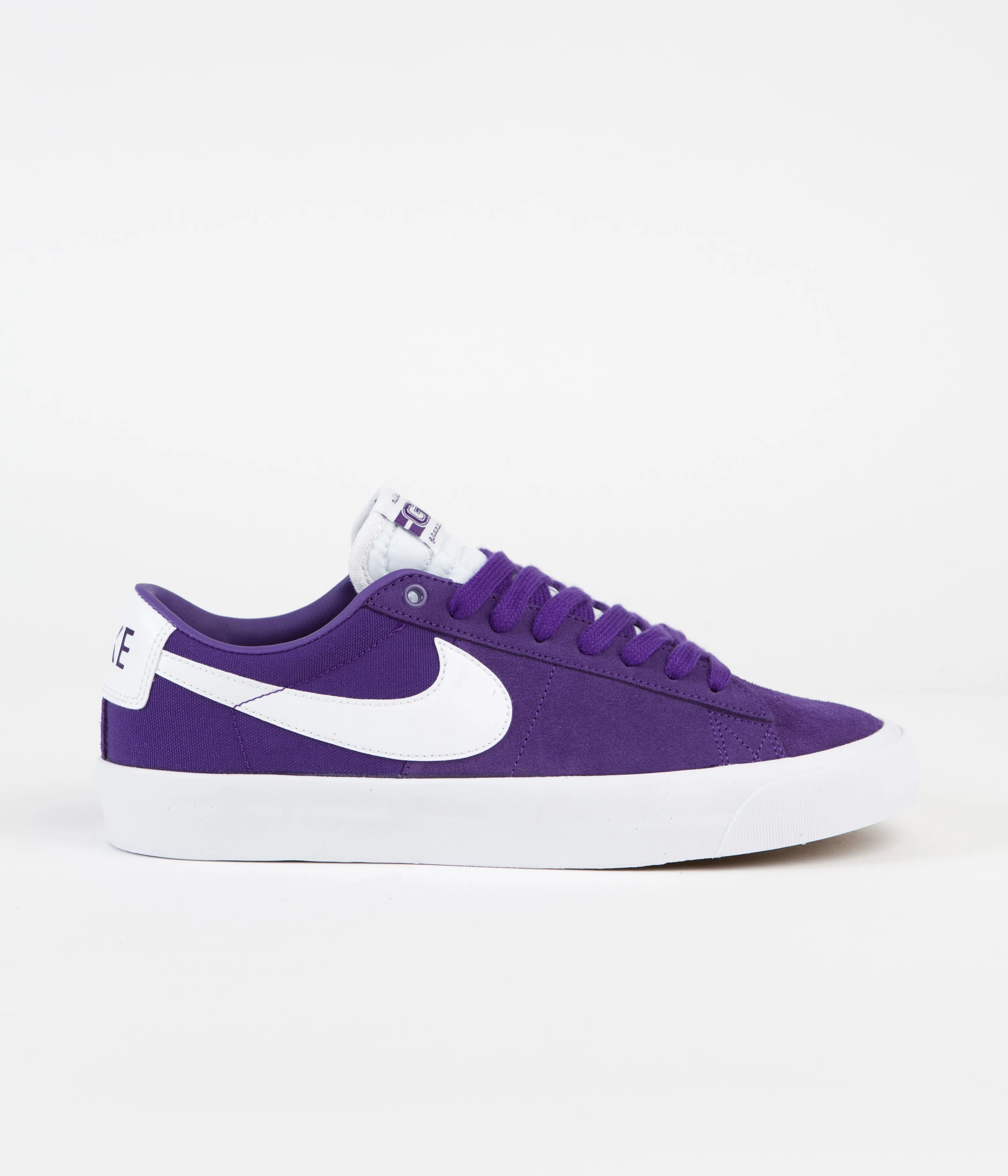 Nike SB Blazer Low Pro GT Shoes - Court Purple / White - Court Purple - White