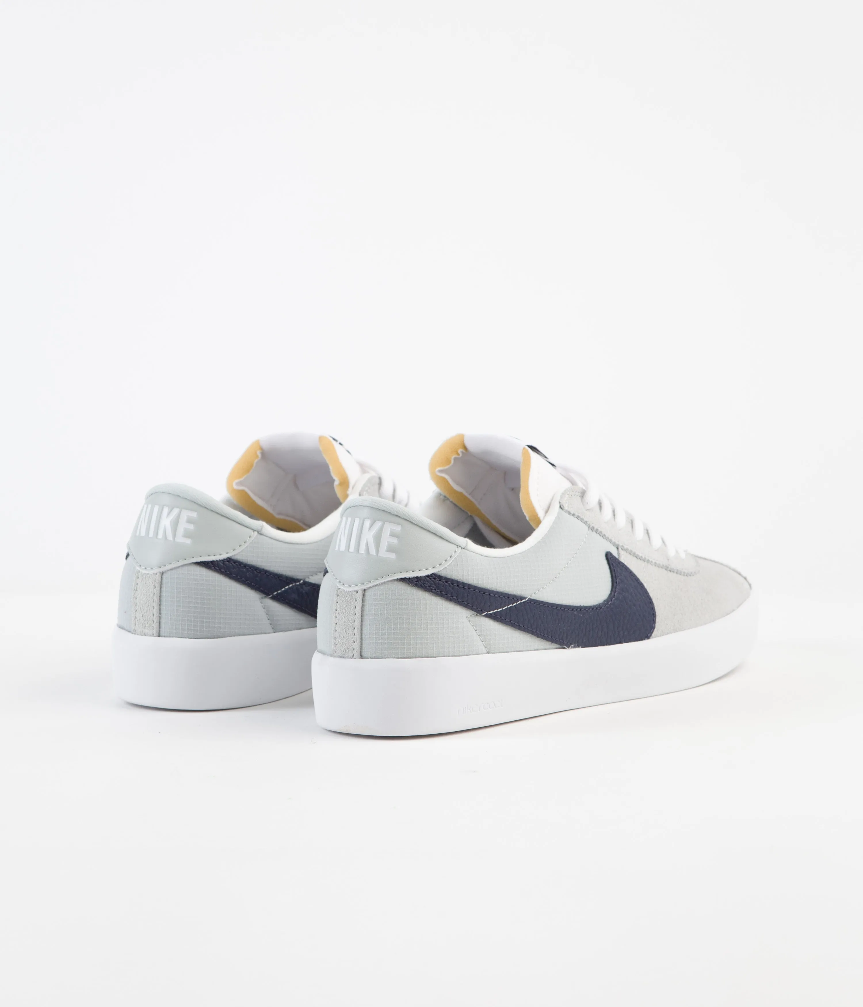 Nike SB Bruin React Shoes - Grey Haze / Midnight Navy - Grey Haze - White