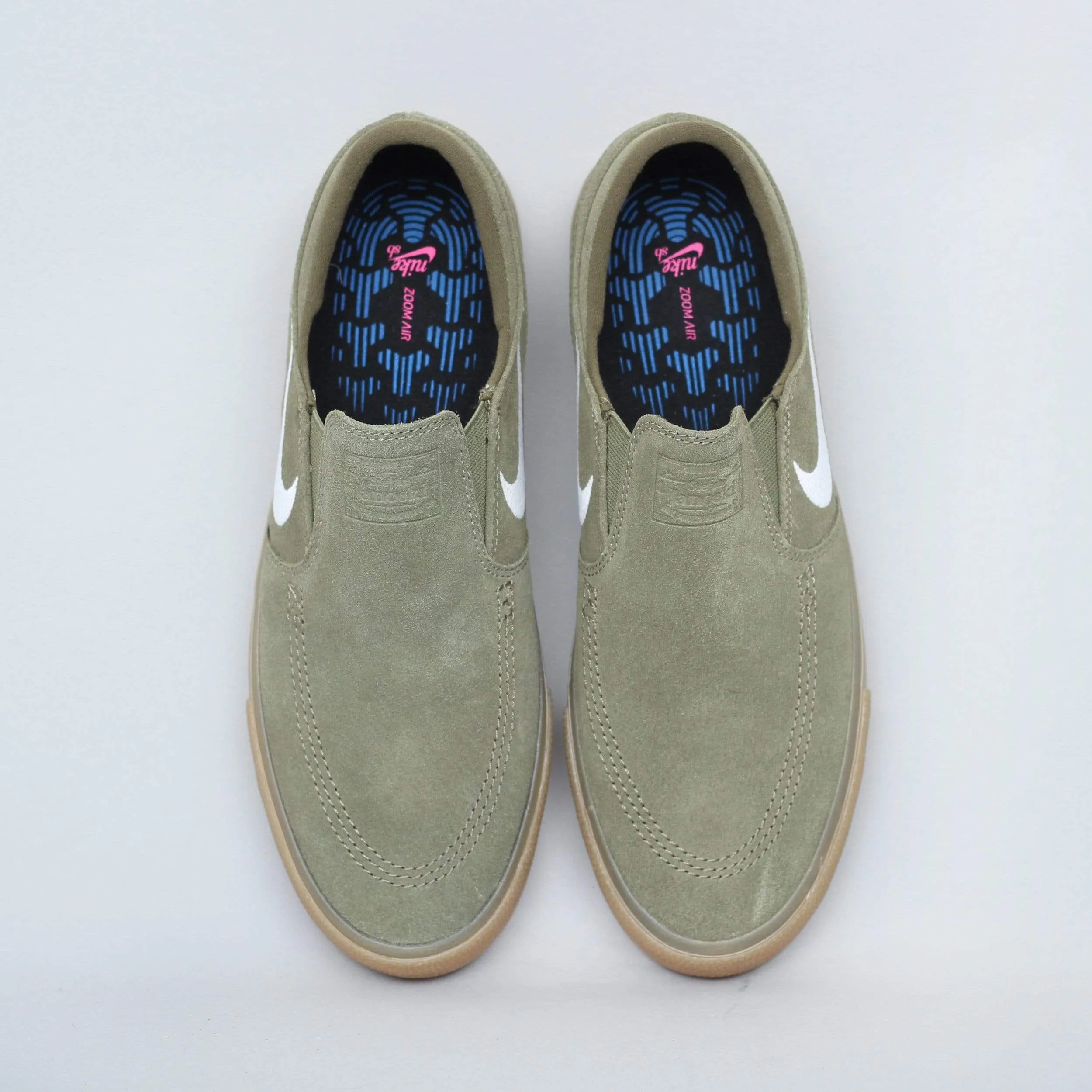 Nike SB Janoski Slip RM Shoes Medium Olive / White