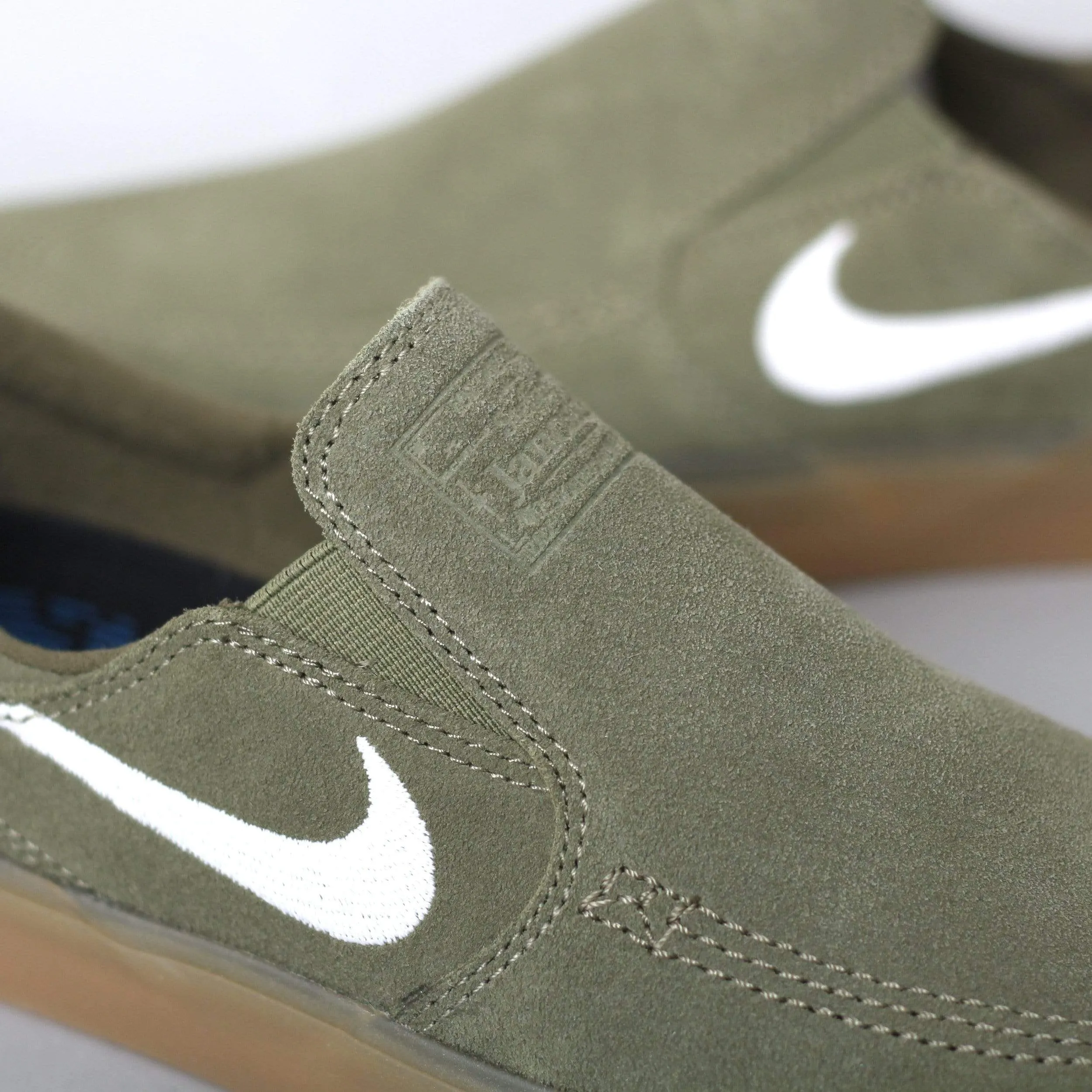 Nike SB Janoski Slip RM Shoes Medium Olive / White