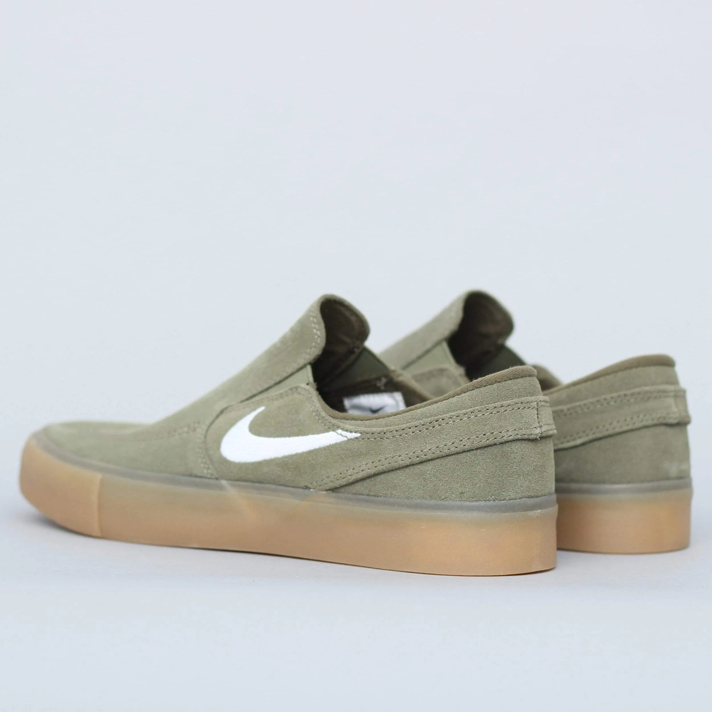 Nike SB Janoski Slip RM Shoes Medium Olive / White