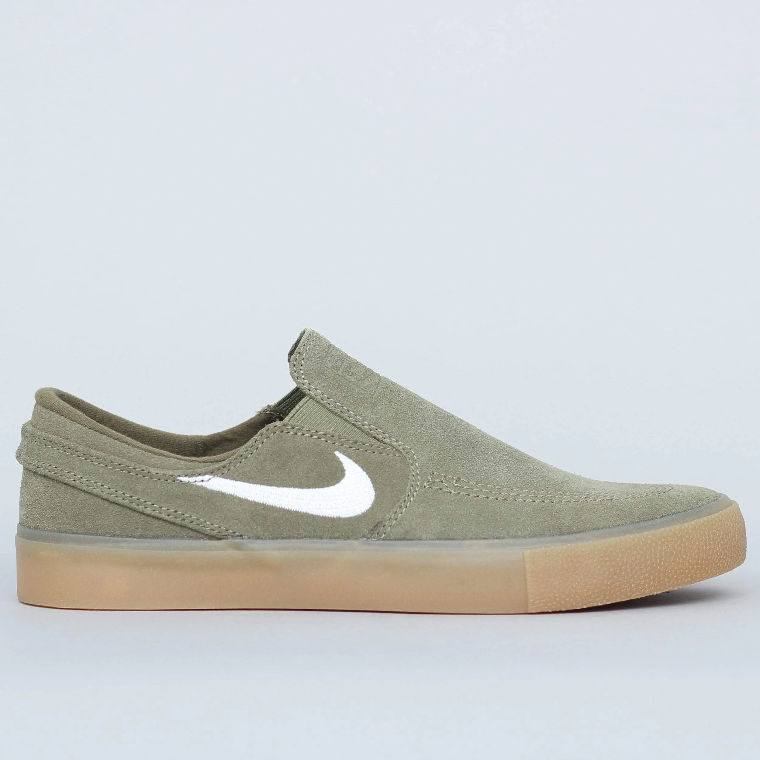 Nike SB Janoski Slip RM Shoes Medium Olive / White