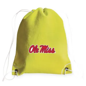 Ole Miss Rebels Tennis Drawstring Bag