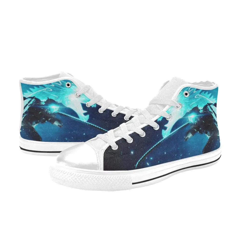 Overwatch Shoes , Overwatch Genji Shoes High Top Sneakers for Kids and Adults