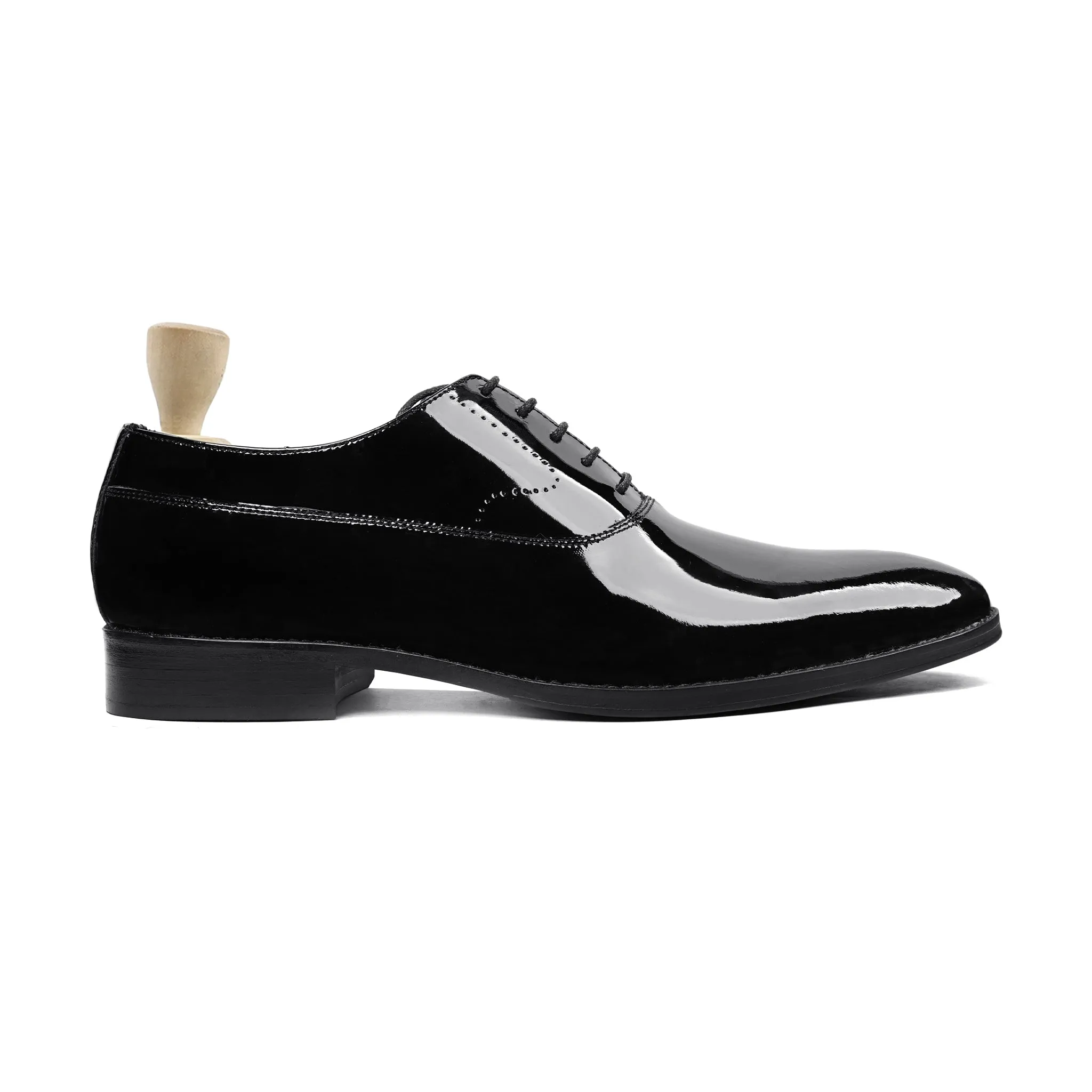 Penzy - Men's Black Patent Leather Oxford Shoe