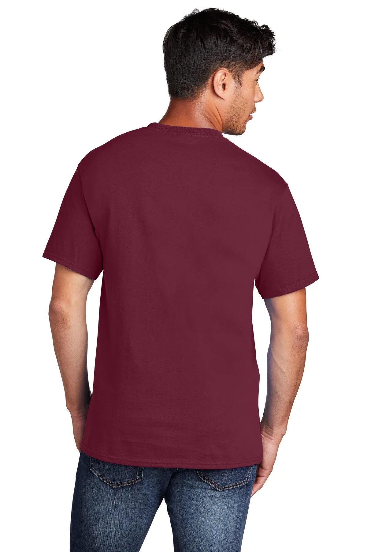 Port & Company Core Cotton Customized Tee's, Cardinal