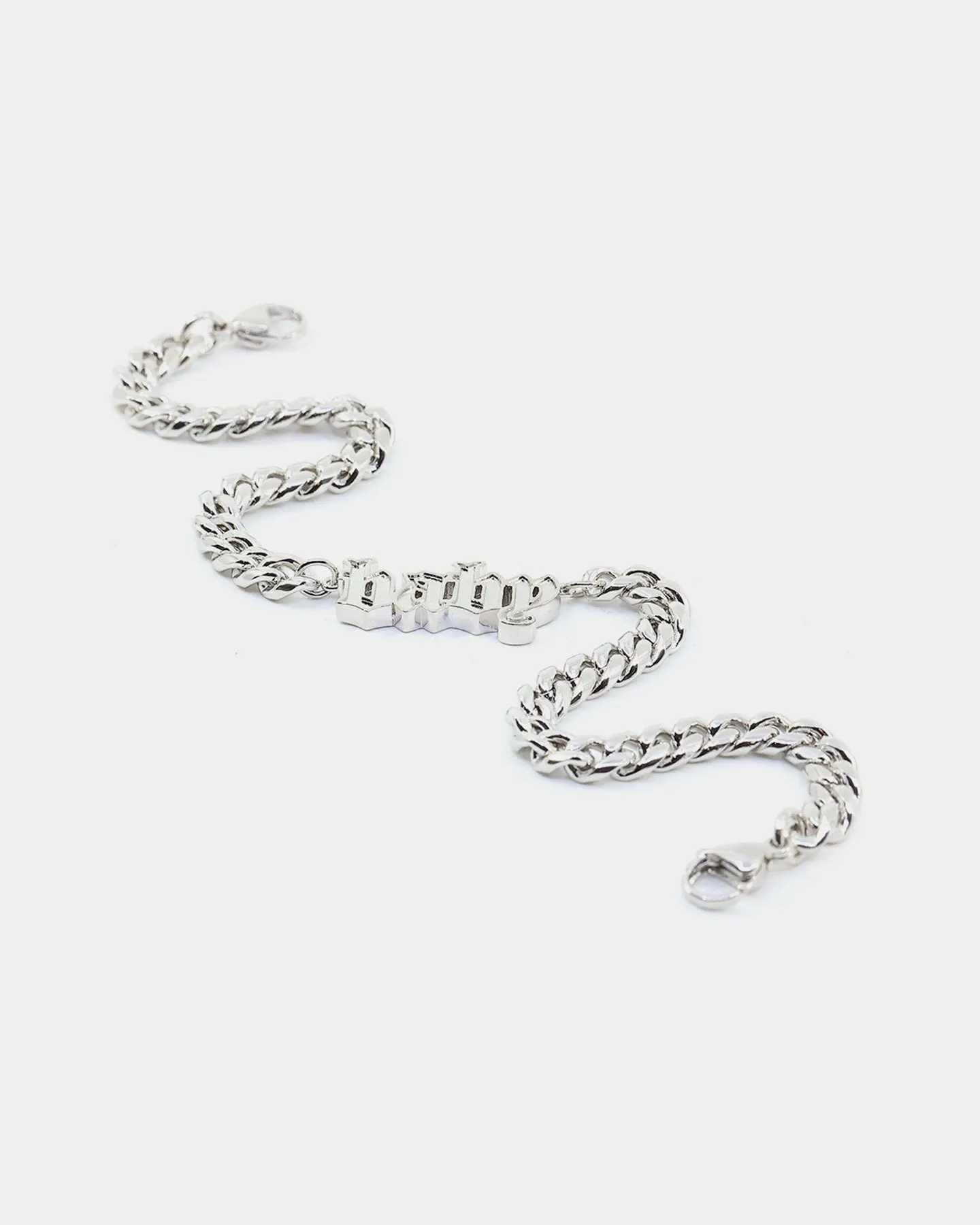 Raising Hell Women's Baby Shoe Chain White Gold