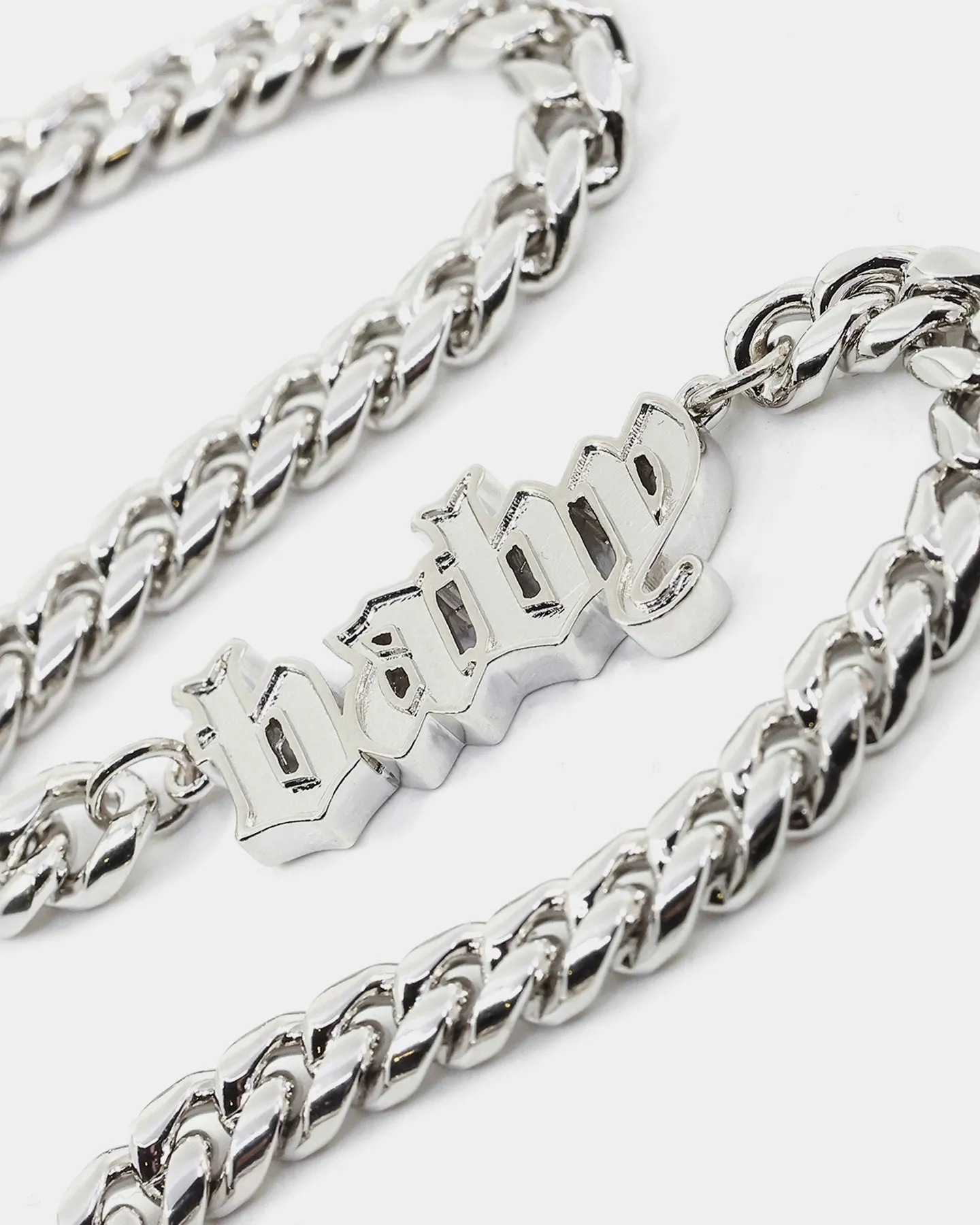 Raising Hell Women's Baby Shoe Chain White Gold