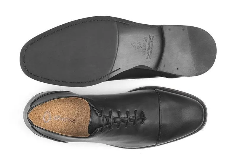 'Richard' Men's classic shoe  by Ahimsa - black