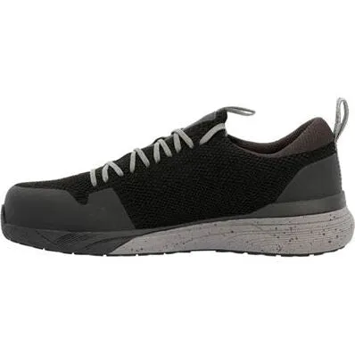 Rocky Men's Industrial Athletix 4" Comp Toe Work Shoe -Black Knit- RKK0384