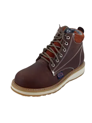 Rugged Brown 6” Double Density (Plain Front) Work Boot