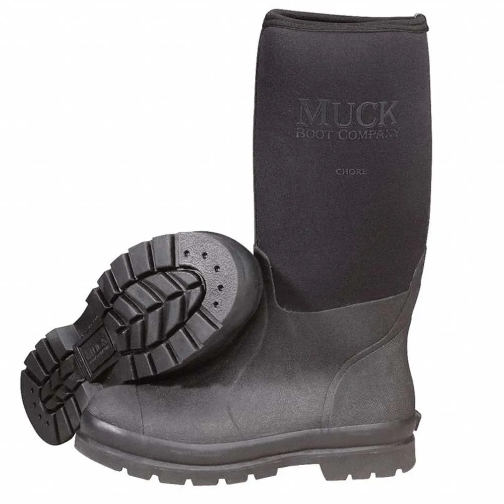 Servus By Honeywell Size 14 Muck Chore Black 16" Insulated Rubber Workboots With Steel Toe