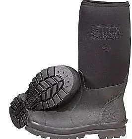 Servus By Honeywell Size 7 Muck Chore Black 16" Insulated Rubber Workboots With Steel Toe