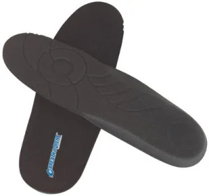 Servus By Honeywell Size 8 Black 3 5/8" X 1" X 10 3/4" Breath-O-Prene Replacement Insole With Built-In Heel Cup And Arch Support